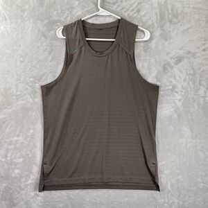 Rhone Tank Top Shirt men's Medium Swift Performance Athletic Stretchy Brown